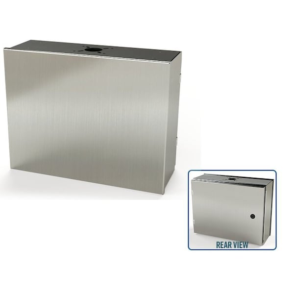 1/4 Turn Latch Electrical Enclosures, 14 in H, 6 in D, 18 in W, NEMA 3R, 4, 4X, 12, 13